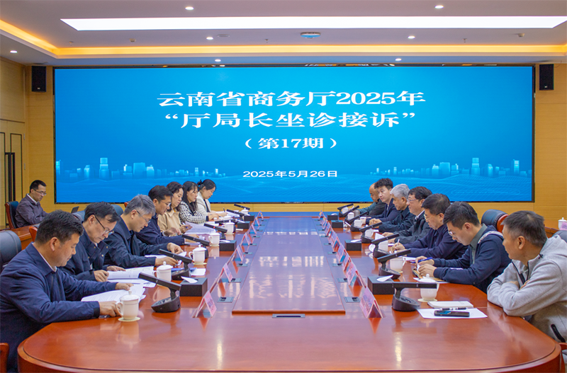 商会领导参加2025年云南省商务厅第17期“厅局长坐诊接诉”活动