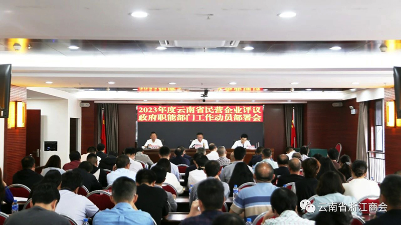 商会领导参加2023年度云南省民营企业评议政府职能部门工作动员部署暨业务培训会议