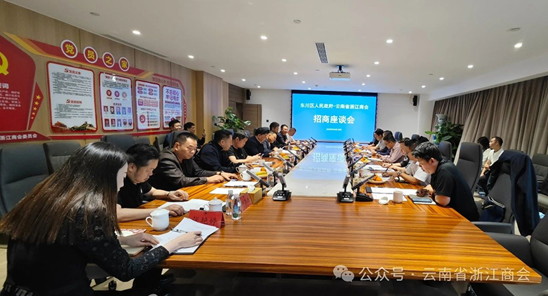 东川区人民政府与云南省浙江商会举行招商座谈