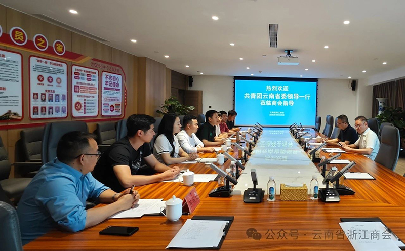 团省委一行到商会座谈交流