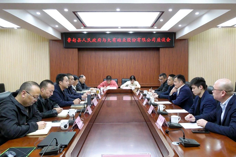 鲁甸县人民政府与我会执行会长单位大有硅业股份有限公司举行合作签约仪式