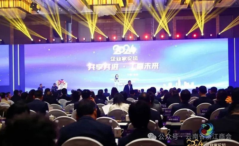 云南省浙江商会应邀参加“共享共进 工赢未来”2024企业家论坛